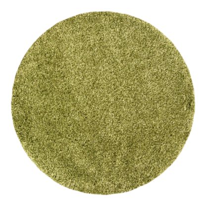 An Image of Slumber Shaggy Circle Rug Natural