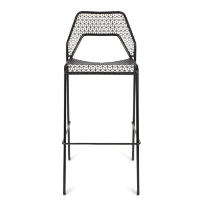 An Image of Blu Dot Hot Mesh Bar Stool Black