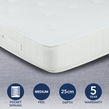 An Image of Fogarty Eco Orthopedic 1000 Pocket Mattress White