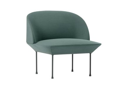 An Image of Muuto Oslo Lounge Chair Steelcut 160 Grey