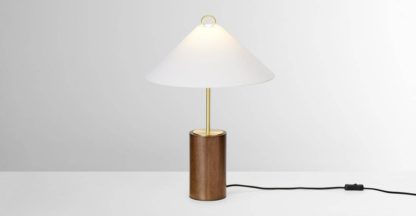abde7645d3927819ddc6d3bc36db00eb139cc56034b3486ad1af4ad1027dcadb.jpg An Image of Natalie Table Lamp, Dark Wood & White