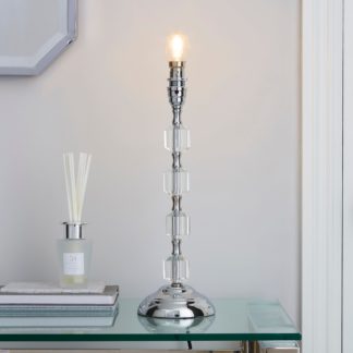 An Image of Aries Chrome Table Lamp Base Silver