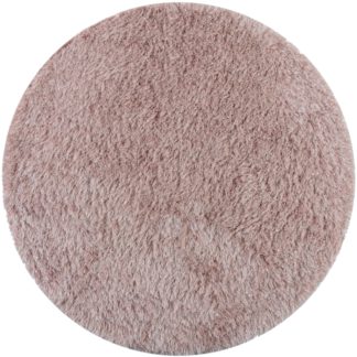 An Image of Riviera Sparkle Circle Rug Pink