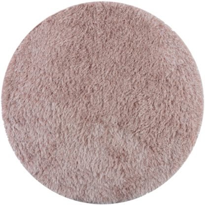 An Image of Riviera Sparkle Circle Rug Pink