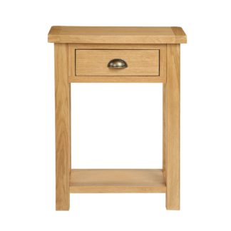 An Image of Sherbourne Oak Telephone Table Natural