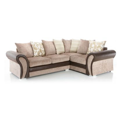 An Image of Scarlett Right Hand Corner Sofa Cream