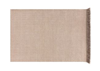 An Image of Gandia Blasco Garden Layers Rug Diagonal Almond Ivory