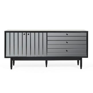 An Image of Loren Mirrored Large Sideboard Black