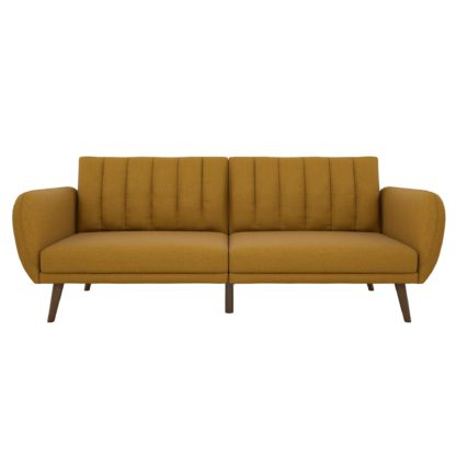 An Image of Brittany Linen Sofa Bed Blue