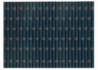 An Image of Case Purlin Flatweave Rug 170 x 240cm Petrol