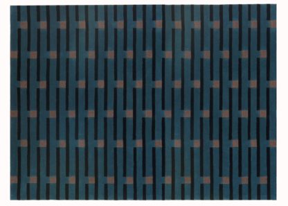 An Image of Case Purlin Flatweave Rug 170 x 240cm Petrol