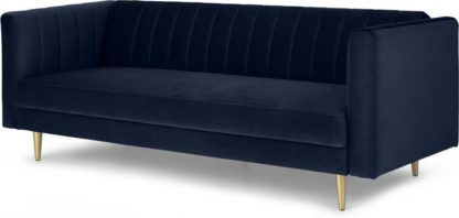 An Image of Amicie Sofa Bed, Royal Blue Velvet