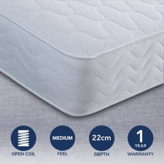 An Image of Tuscany Coil Sprung Mattress White