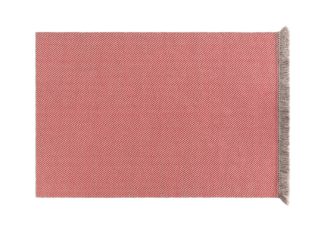 An Image of Gandia Blasco Garden Layers Rug Diagonal Almond Red