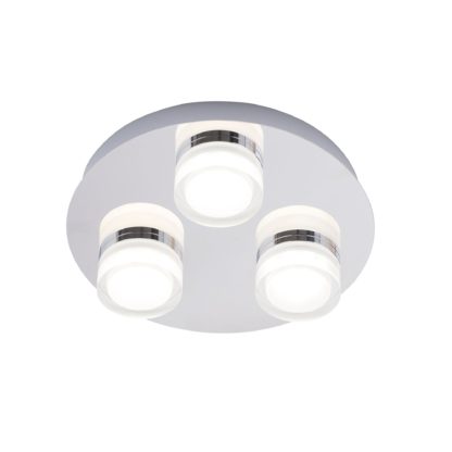 An Image of Spa Amalfi 3 Light Bathroom Ceiling Fitting Chrome