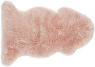 An Image of Helgar Sheepskin 60 x 90cm, Dusky Pink