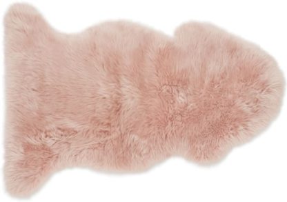 b2d8ea509ffdce363f3ccd59eb7afc54ad1f5e93f3ff13f054dcf26accf85a59.jpg An Image of Helgar Sheepskin 60 x 90cm, Dusky Pink
