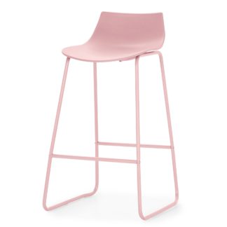 An Image of Larkyn Bar Stool Blush Blush