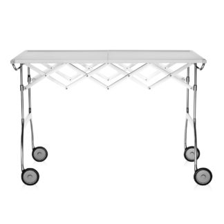 An Image of Kartell Battista Folding Trolley White