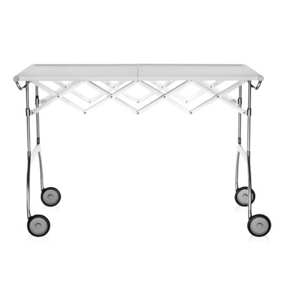 An Image of Kartell Battista Folding Trolley White