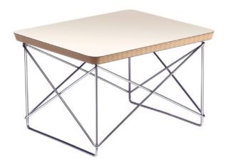 An Image of Vitra Eames Occasional Table LTR White Chrome Base