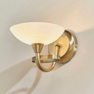 An Image of Endon Cagney Wall Light Brass Brown