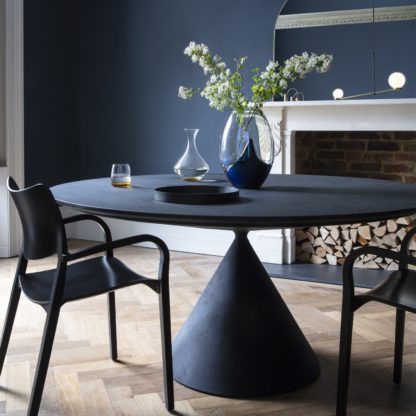 An Image of Desalto Clay Round Table - Lava Stone
