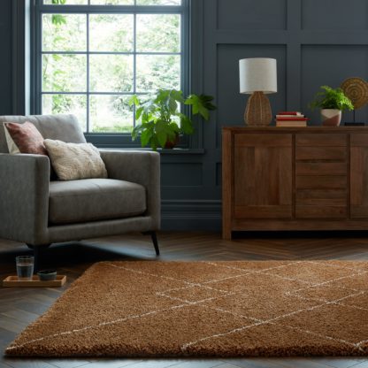 An Image of Taya Berber Rug Old Gold