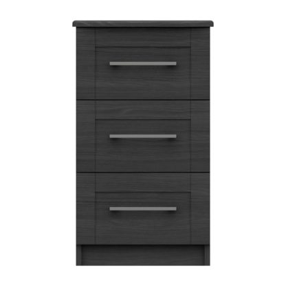 An Image of Ethan Graphite 2 Drawer Bedside Grey