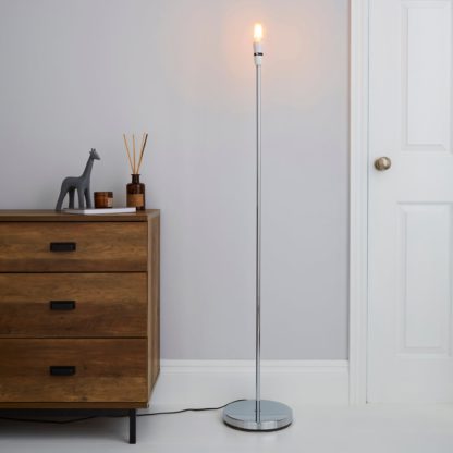 b6d9ec09b633c95badb845ad87b6ff8ea45920f02c3008cec4ac1dbe7fcbc5a7-1.jpg An Image of Stem Chrome Floor Lamp Base Silver