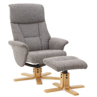 An Image of Whitham Swivel Recliner Chair - Grey Grey