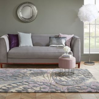 An Image of Camilla Rug Purple and Grey