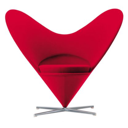 An Image of Vitra Heart Cone Chair Black