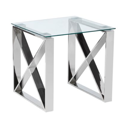 An Image of 5A Fifth Avenue Madison Side Table Chrome