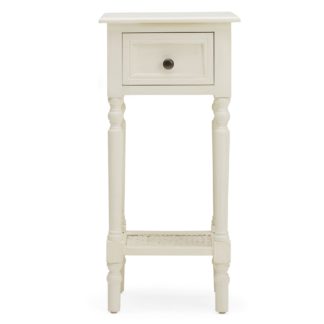 An Image of Lucy Cane Cream Telephone Table White