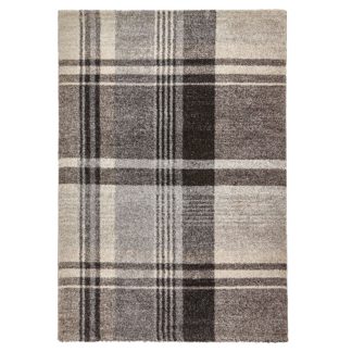 An Image of Beige and Black Elegant 4892 Rug Black/Natural