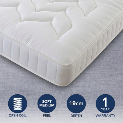 An Image of Comfort Master Quilted Mattress White