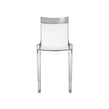 An Image of Kartell Hi-Cut Chair Clear/ Orange *Min 2 Chairs*