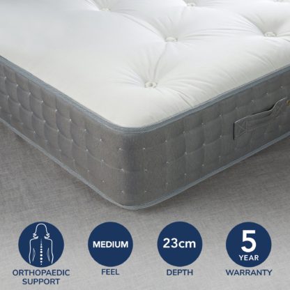 An Image of Fogarty Orthopaedic 1500 Pocket Sprung Mattress White