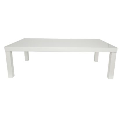 An Image of Puro High Gloss Wooden Charcoal Coffee Table Grey