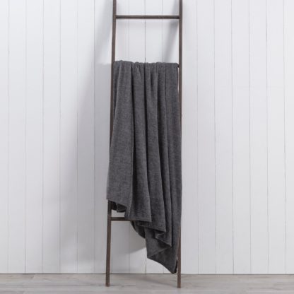 An Image of Chenille 230x230cm Throw Grey