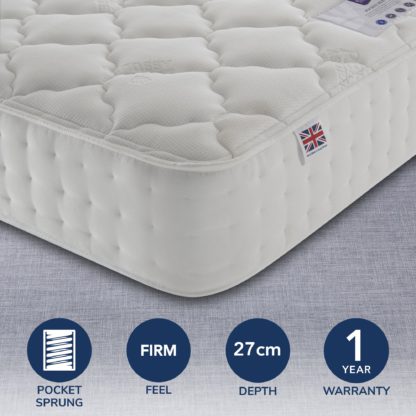 be2a67071f69ee6ff38a6392a9ed900a2ca3f33f4bf4fe3bed2c69d1b56459a2-1.jpg An Image of Rest Assured 1400 Pocket Silk Mattress White