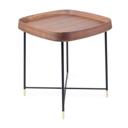 c0c2188b034ae6d1229b0159cbe367631f74654574cfc3ab374b98b6feaaff86.jpg An Image of Porada Fritz 4 Square Side Table Walnut