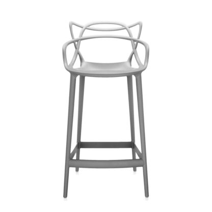 An Image of Kartell Masters Stool Medium White