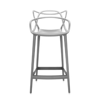 An Image of Kartell Masters Stool Medium Grey