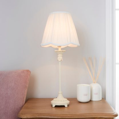 c2266d9581bd993ccc6c13f2f9e5bf06434c9e821f776be9aee07c3205f731e6-1.jpg An Image of Mackay White Stick Table Lamp White