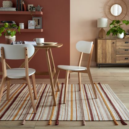 An Image of Rowan Stripe Rug Rowan Ivory