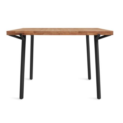 An Image of Blu Dot Branch Square Table Oak Black Leg