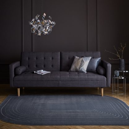 An Image of Tobias Shaped Rug Grey