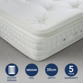 An Image of Fogarty SuperFull Pillowtop 2000 Pocket Sprung Mattress White